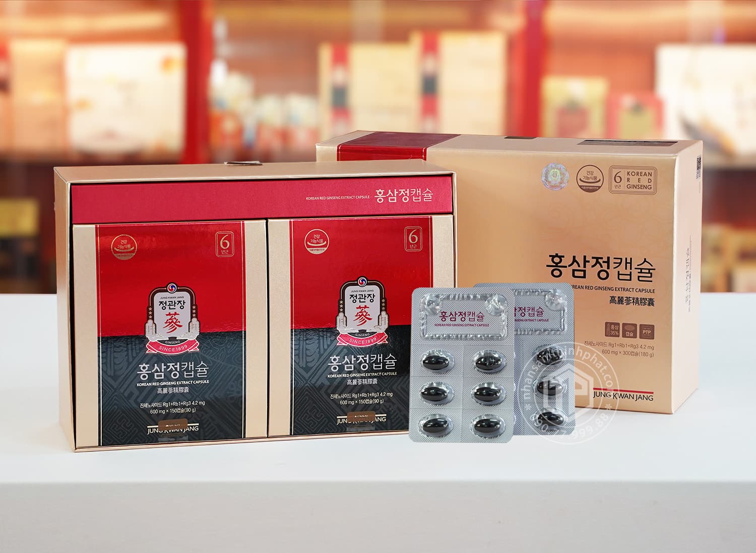 Viên Hồng Sâm Hàn Quốc Cao Cấp KGC Jung Kwan Jang 2 hộp x 150 Viên