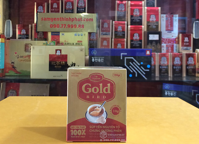 Tổ yến chưng đường phèn 100% tổ yến 190ml/ lọ - Gold Bird Tổ yến chưng đường phèn 100% tổ yến 190ml/ lọ - Gold Bird