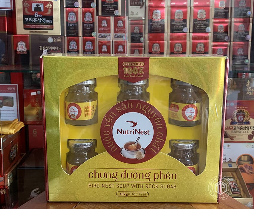 Yến chưng sẵn hộp 6 lọ Gold Bird Silver