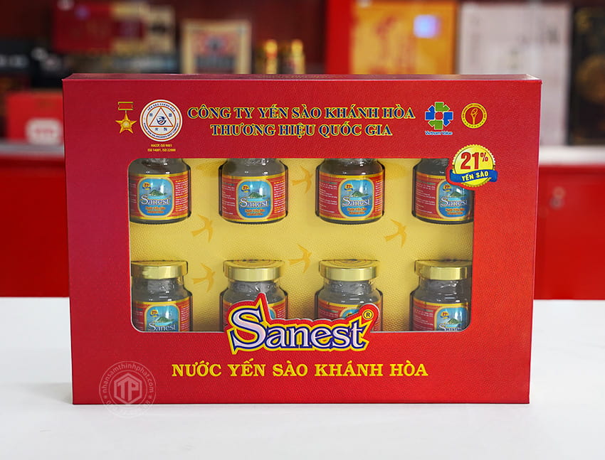 Yến Sào Sanest Khánh Hòa hộp 8 lọ