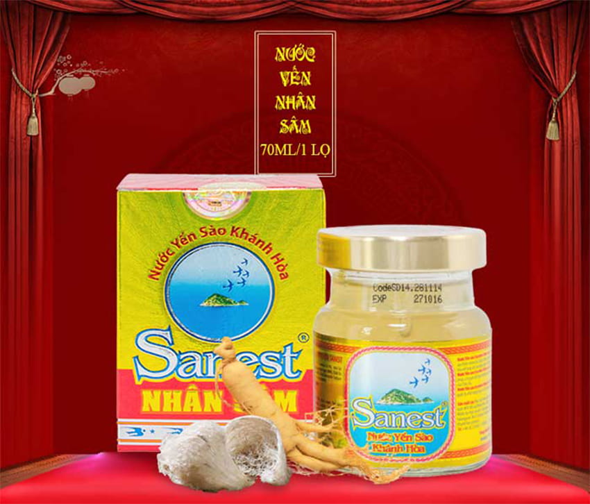 Yến Sào Sanest nhân sâm 1 lọ