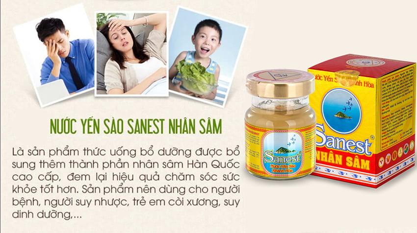 Yến Sào Sanest nhân sâm 1 lọ