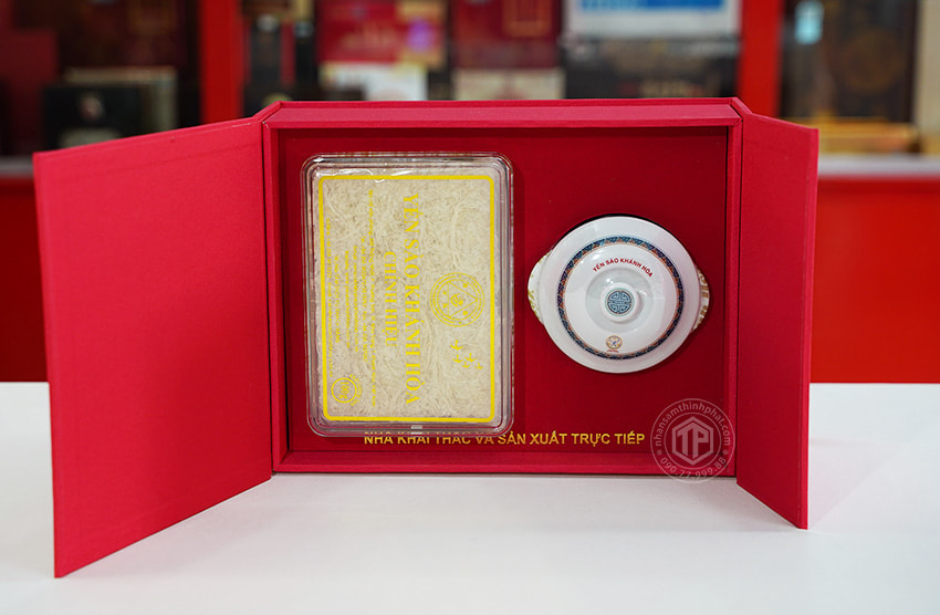 Tổ Yến Sào Khánh Hòa yến đảo thiên nhiên mẫu hộp quà tặng 100g - 014G