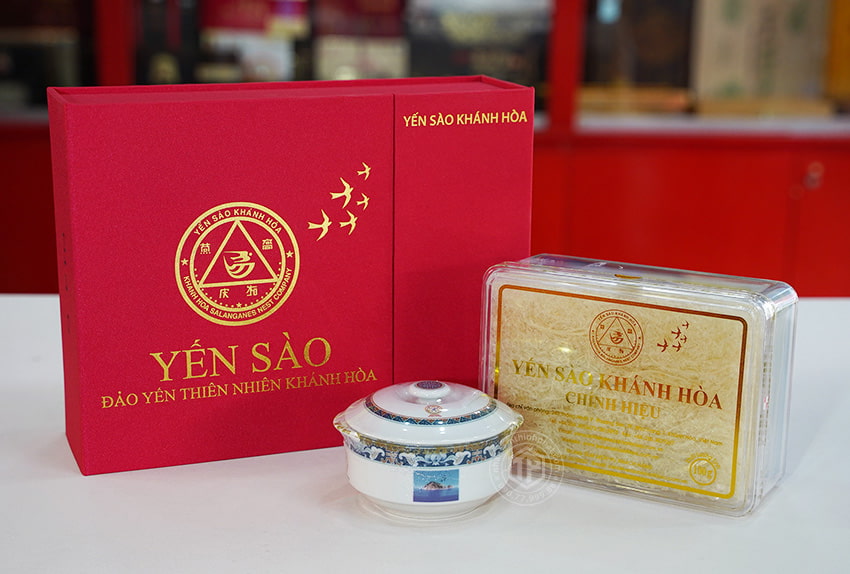 Tổ Yến Sào Khánh Hòa yến đảo thiên nhiên mẫu hộp quà tặng 100g - 014G