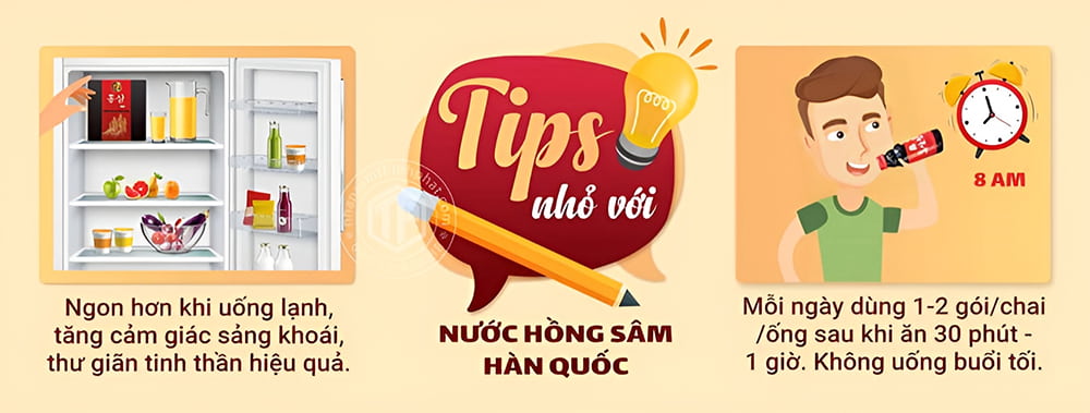 Tips để uống nước hồng sâm ngon hơn