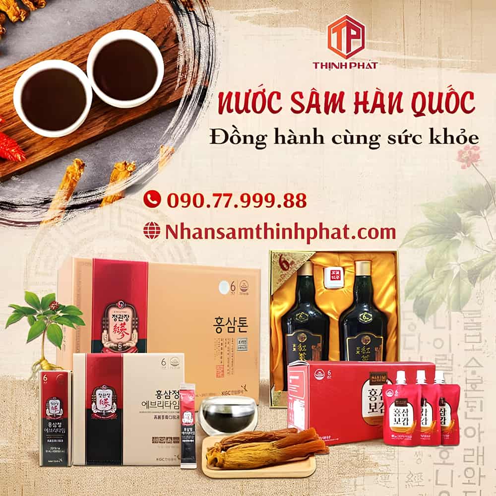 Nước hồng sâm Hàn Quốc có thể dùng được cho nhiều lứa tuổi