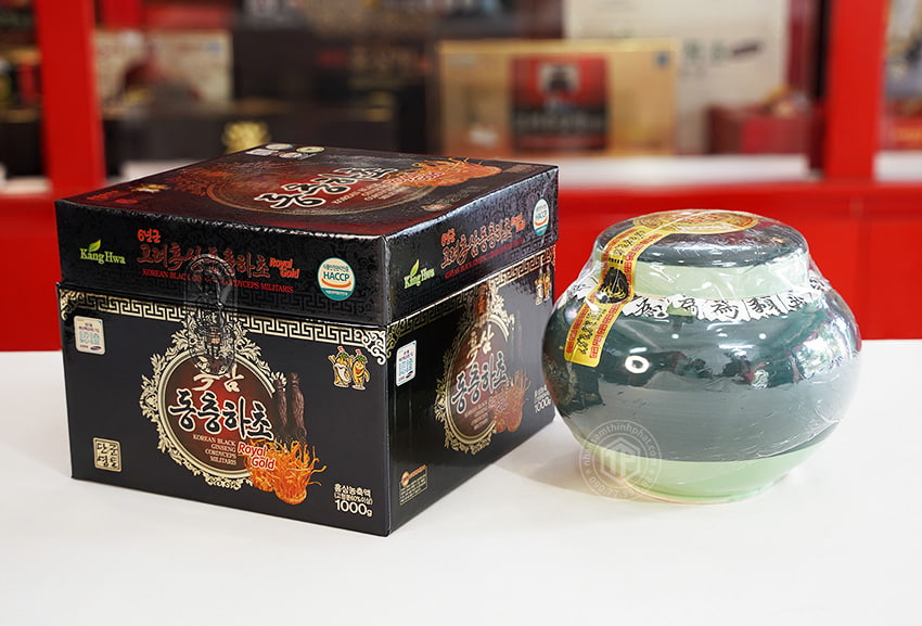 Cao hắc sâm đông trùng hạ thảo Hàn Quốc chính hãng hủ sành 1 kg Cao hắc sâm đông trùng hạ thảo Hàn Quốc chính hãng hủ sành 1 kg