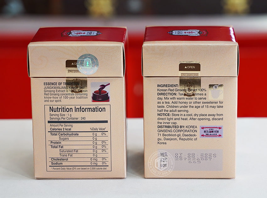 Cao hồng sâm Chính phủ Hàn Quốc cao cấp KGC Jung Kwan Jang 240g