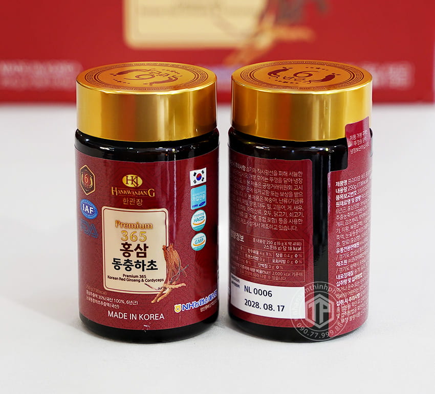 Cao hồng sâm đông trùng hạ thảo Hàn Quốc hộp 2 lọ x 250g Cao hồng sâm đông trùng hạ thảo Hàn Quốc hộp 2 lọ x 250g