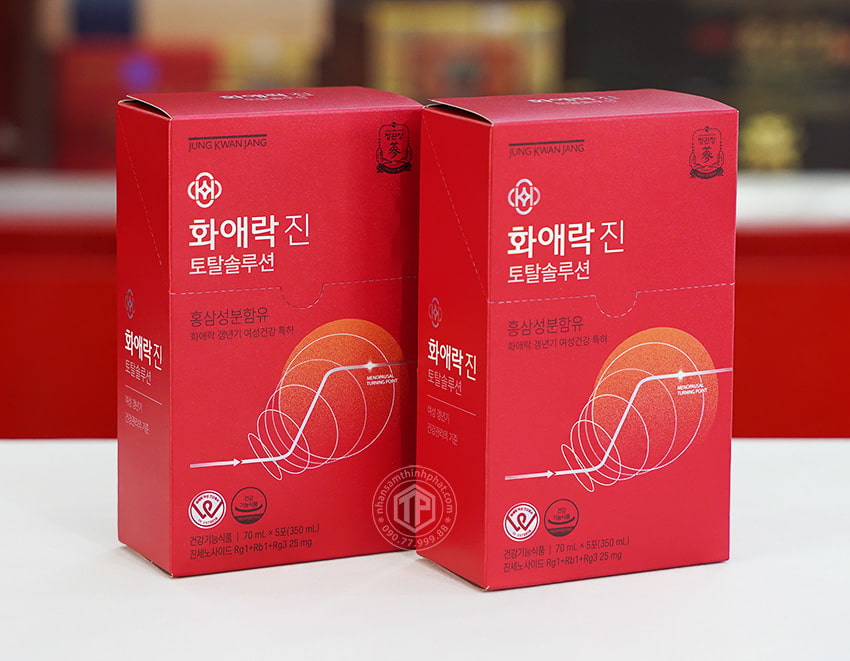 Nước Hồng Sâm Cao Cấp KGC chính hãng cho nữ 10 gói x 70ml