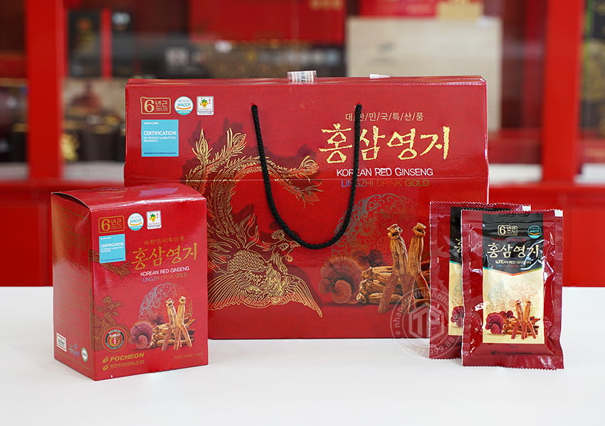 Nước hồng sâm linh chi Hàn Quốc chính hãng Pocheon Nước hồng sâm linh chi Hàn Quốc chính hãng Pocheon