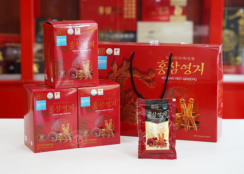 Nước hồng sâm linh-chi Hàn Quốc cao cấp chính hãng Pocheon Nước hồng sâm linh-chi Hàn Quốc cao cấp chính hãng Pocheon