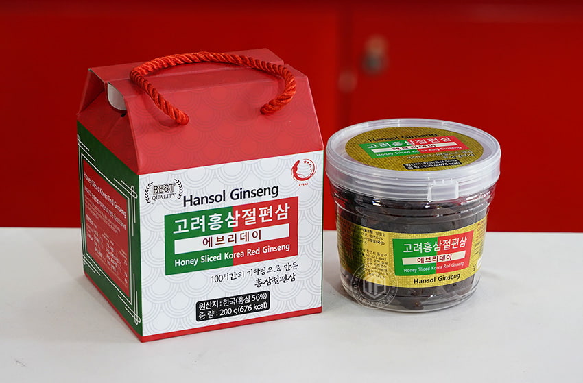 Sâm lát tẩm mật ong Hàn Quốc hộp 200g