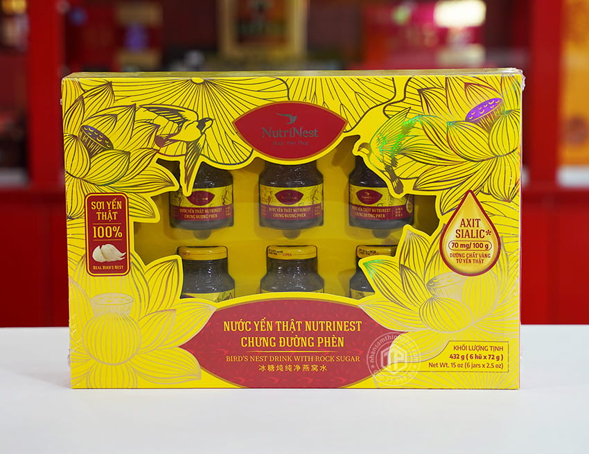 Yến chưng sẵn hộp 6 lọ Gold Bird Silver