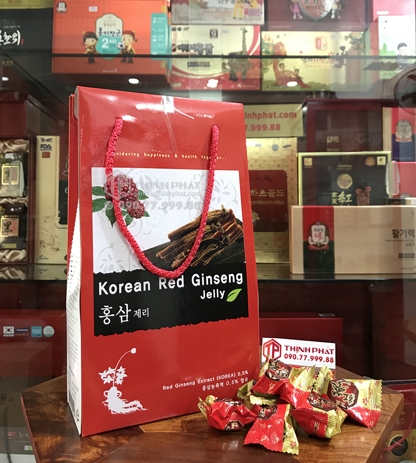 Kẹo hồng sâm dẻo Hàn Quốc hộp 300g