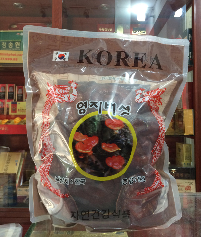 Nấm linh chi đỏ núi đá Hàn Quốc 0,5 kg